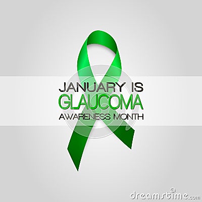 January is Glaucoma Awareness Month. Vector isolated illustration. Poster design. Vector Illustration